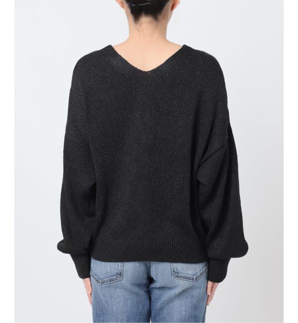Spick and Span「レーヨンペーパーヤーンVネックプルオーバー」|ニット・セーター|