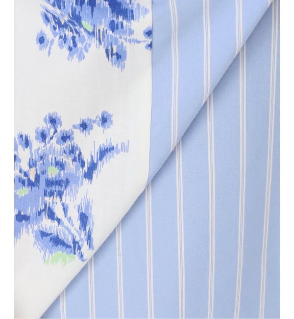 Glyph「《一部店舗+WEB限定》Glyph Stripe x Flower Print Shirt Dress」|ワンピース|