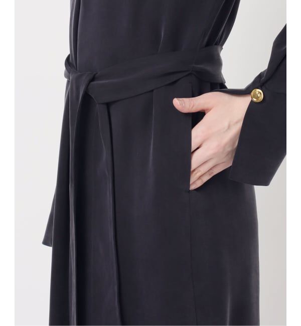 NOBLE「ELENI/エルニ キュプラサテンリーンワンピース」|ワンピース|