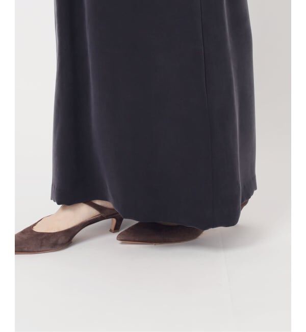 NOBLE「ELENI/エルニ キュプラサテンリーンワンピース」|ワンピース|