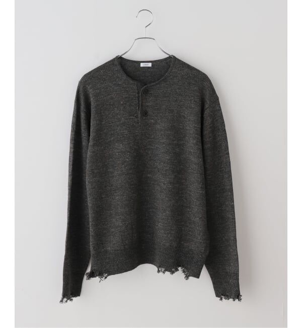 FRAMeWORK「LOEFF/ロエフ LI DMG HNLY」|ニット・セーター|グレー