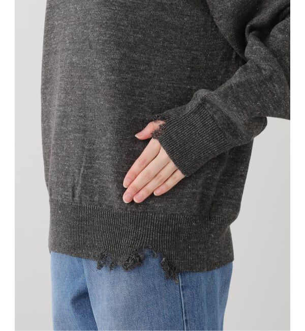 FRAMeWORK「LOEFF/ロエフ LI DMG HNLY」|ニット・セーター|