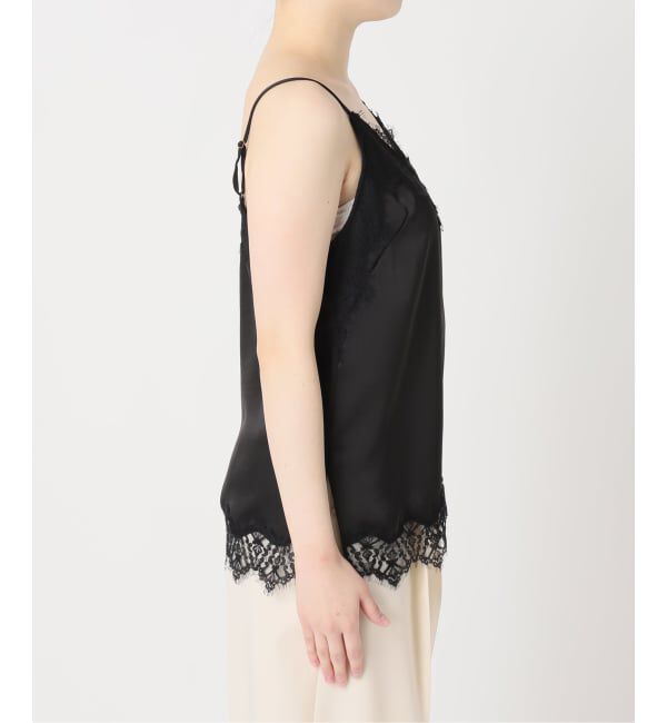 NOBLE「《追加予約》リバーレーストリミングサテンキャミソール3」|キャミソール|