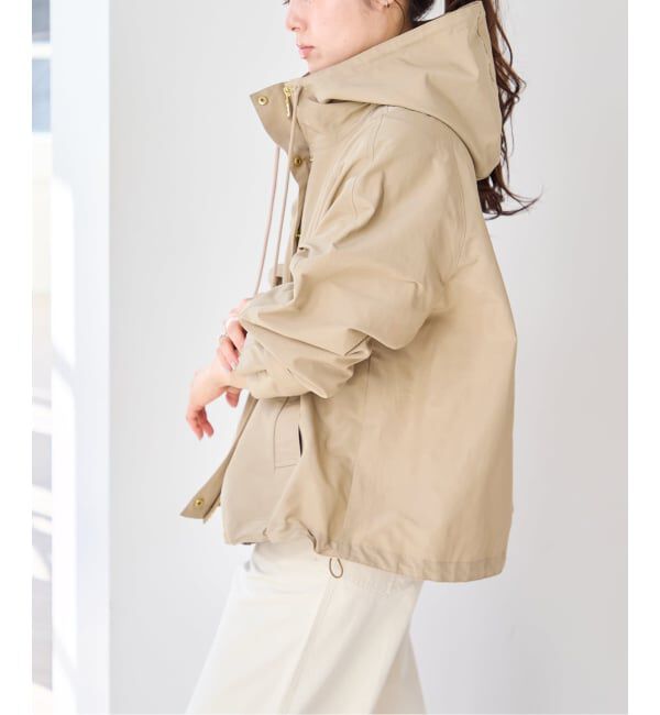 U by SPICK&SPAN「《WEB限定 / 追加》コットン/ナイロングログランフレアブルゾン」|ブルゾン・スタジャン|