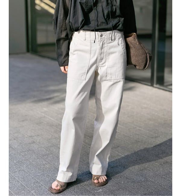 Spick and Span「《追加2》ルーズベイカーパンツ」|カーゴ|