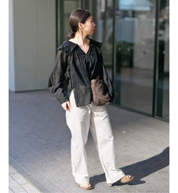 Spick and Span「《追加2》ルーズベイカーパンツ」|カーゴ|