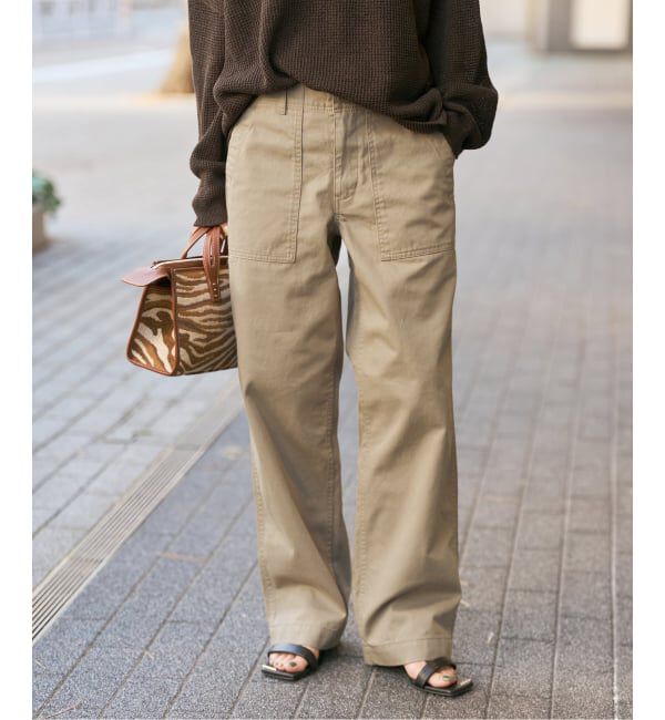 Spick and Span「《追加2》ルーズベイカーパンツ」|カーゴ|