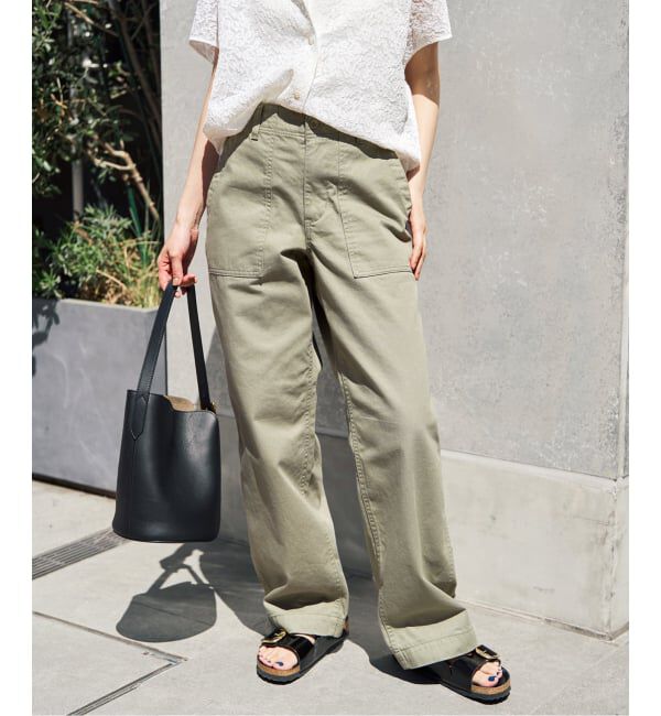 Spick and Span「《追加2》ルーズベイカーパンツ」|カーゴ|