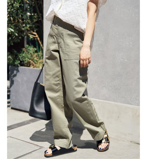 Spick and Span「《追加2》ルーズベイカーパンツ」|カーゴ|