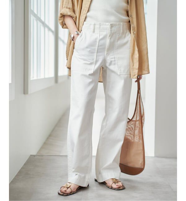 Spick and Span「《追加2》ルーズベイカーパンツ」|カーゴ|