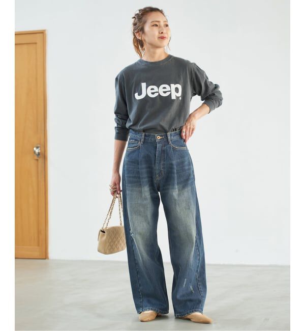 Spick and Span「《WEB限定 / 追加2》5 1/2 TUCKBARREL DENIM」|デニム|