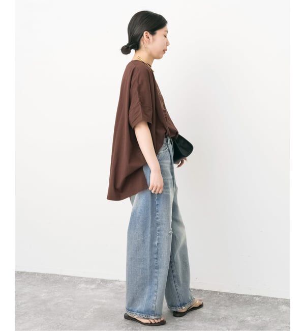 Spick and Span「《WEB限定 / 追加2》5 1/2 TUCKBARREL DENIM」|デニム|