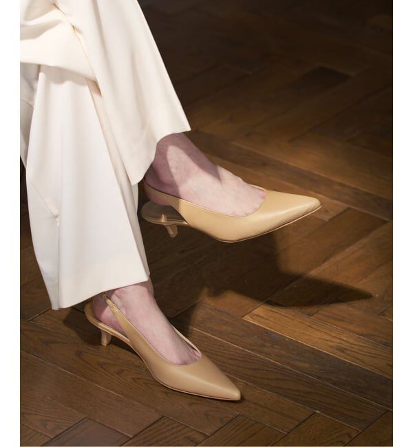 NOBLE「《追加予約・NOBLE別注》オリジナルバックストラップヒール」|パンプス|ベージュ A