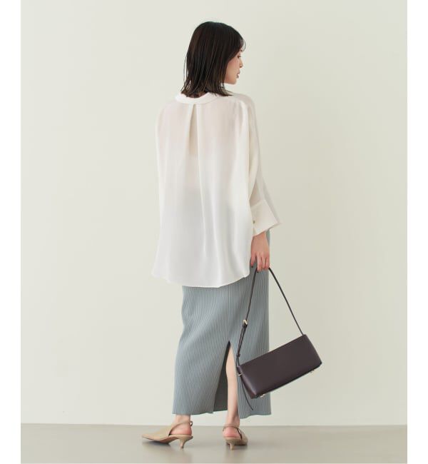 NOBLE「ゴールドボタンニュアンスシャツ」|シャツ・ブラウス|