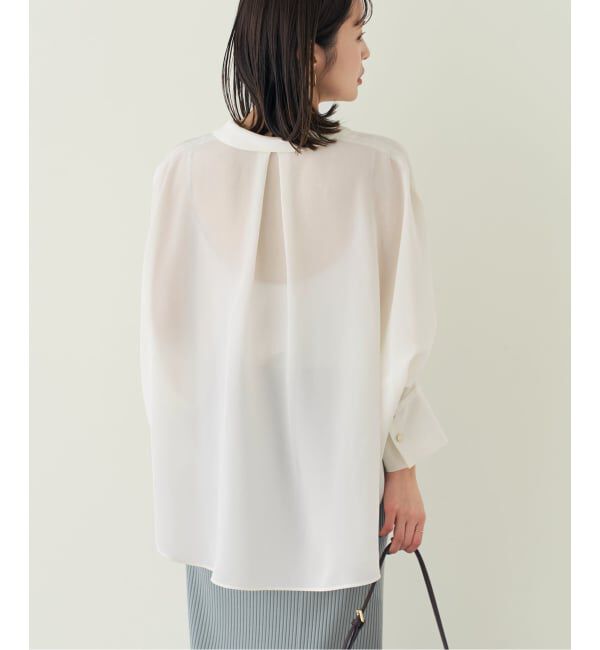 NOBLE「ゴールドボタンニュアンスシャツ」|シャツ・ブラウス|