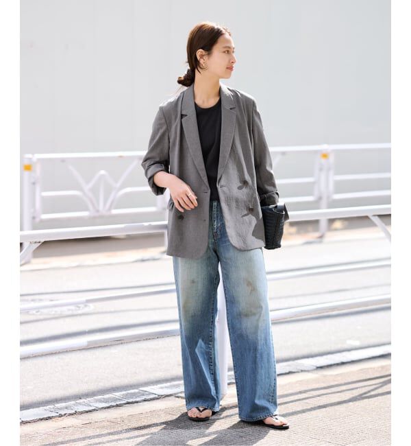 FRAMeWORK「撥水強撚PEダブルジャケット」|テーラードジャケット|