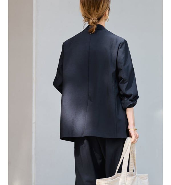 FRAMeWORK「撥水強撚PEダブルジャケット」|テーラードジャケット|