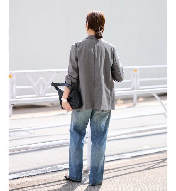 FRAMeWORK「撥水強撚PEダブルジャケット」|テーラードジャケット|