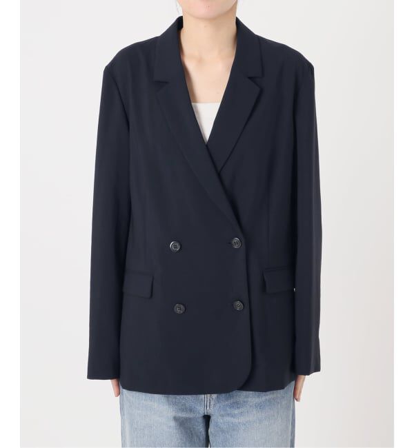 FRAMeWORK「撥水強撚PEダブルジャケット」|テーラードジャケット|