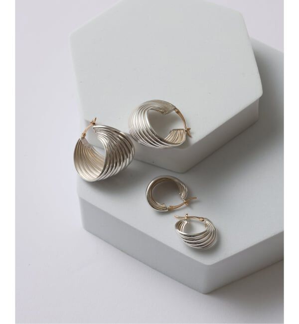 Spick and Span「【SAMH by LILAS】5ラインカーブフープピアス SV（両耳）」|ピアス|