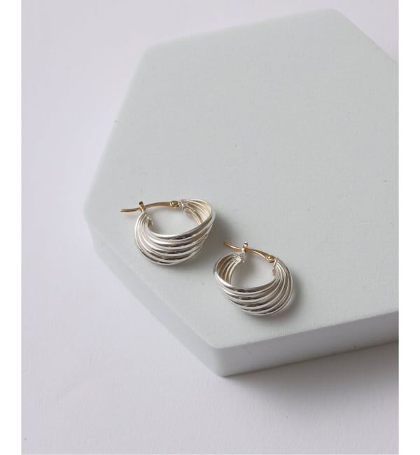 Spick and Span「【SAMH by LILAS】5ラインカーブフープピアス SV（両耳）」|ピアス|