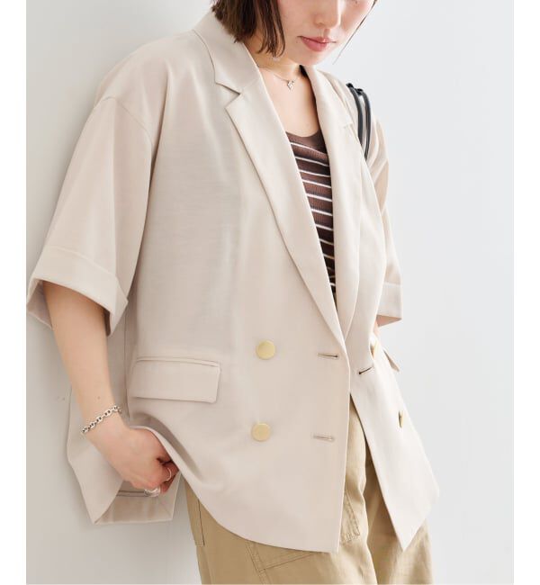 U by SPICK&SPAN「《予約 / 限定カラー》ウォッシャブルリネンジャケット」|テーラードジャケット|