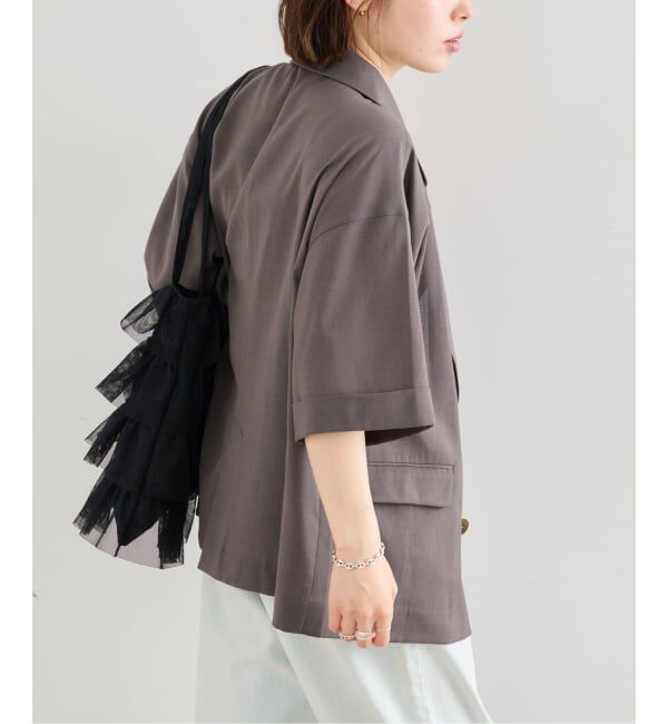 U by SPICK&SPAN「《予約 / 限定カラー》ウォッシャブルリネンジャケット」|テーラードジャケット|