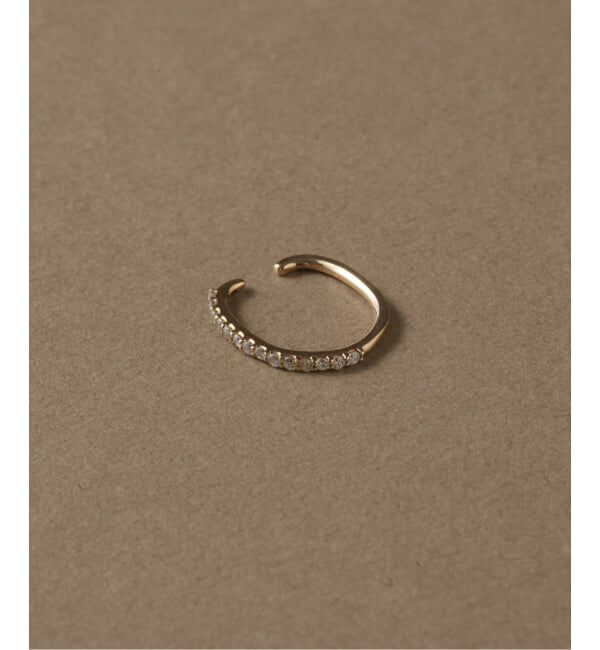 Lilas by Spick&Span「《予約》オーバルダイヤエタニティーイヤーカフ K10（片耳）」|イヤーカフ|