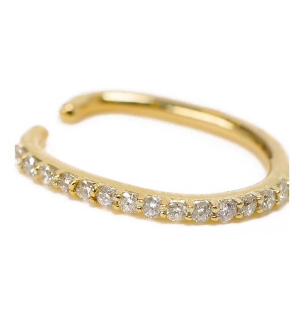 Lilas by Spick&Span「《予約》オーバルダイヤエタニティーイヤーカフ K10（片耳）」|イヤーカフ|