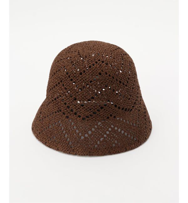 Spick and Span「La Maison de Lyllis / メゾンドリリス ANGLE」|ハット|ブラウン