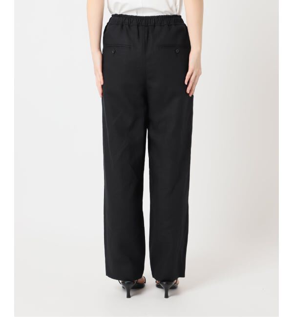 U by SPICK&SPAN「《予約》VIS麻イージータックスラックス」|スラックス|