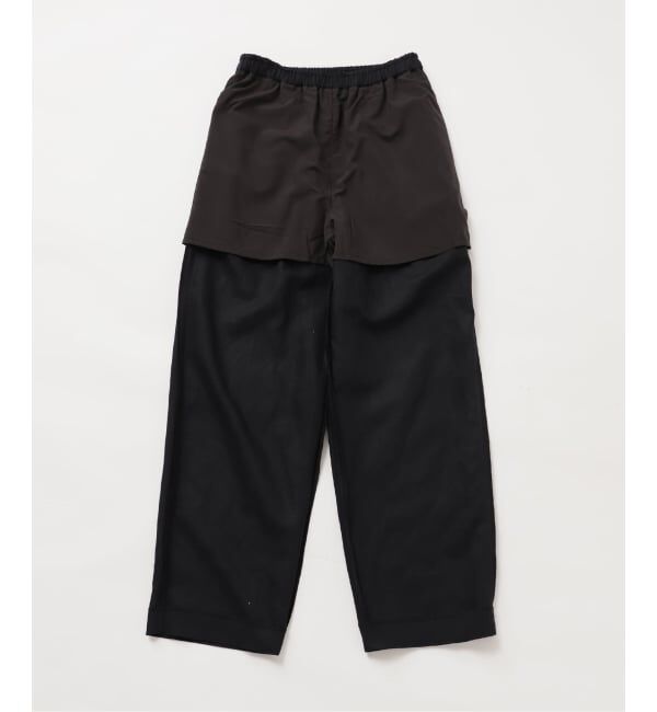 U by SPICK&SPAN「《予約》VIS麻イージータックスラックス」|スラックス|