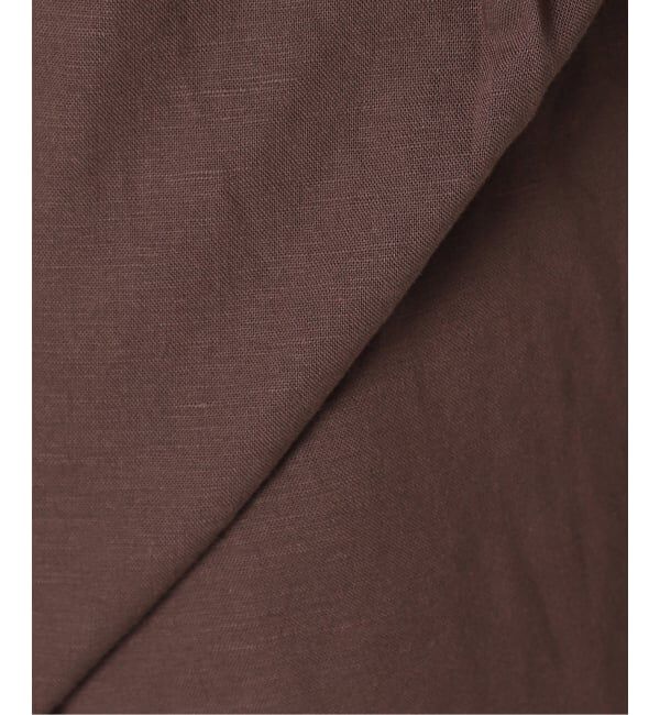 U by SPICK&SPAN「《予約》VIS麻イージータックスラックス」|スラックス|