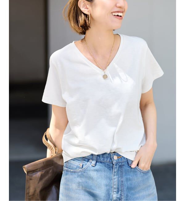 FRAMeWORK「TCR-V/N-Tee」|Tシャツ・カットソー|