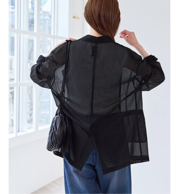 U by SPICK&SPAN「《追加予約》シアーオーバージャケット」|テーラードジャケット|