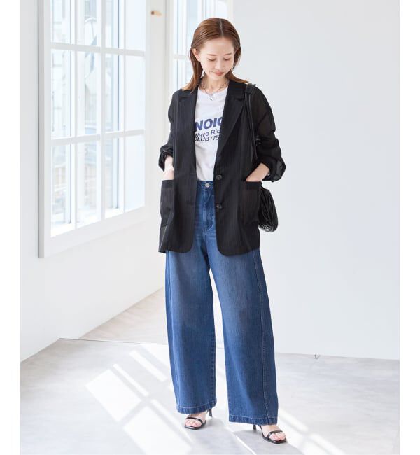 U by SPICK&SPAN「《追加予約》シアーオーバージャケット」|テーラードジャケット|