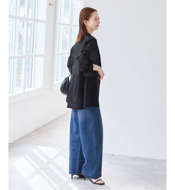 U by SPICK&SPAN「《追加予約》シアーオーバージャケット」|テーラードジャケット|