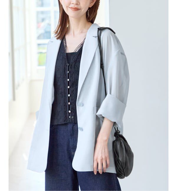 U by SPICK&SPAN「《追加予約》シアーオーバージャケット」|テーラードジャケット|