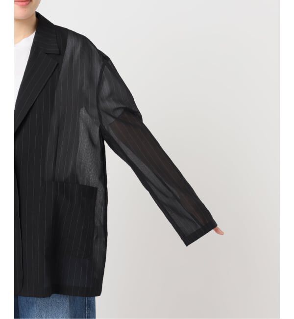 U by SPICK&SPAN「《追加予約》シアーオーバージャケット」|テーラードジャケット|