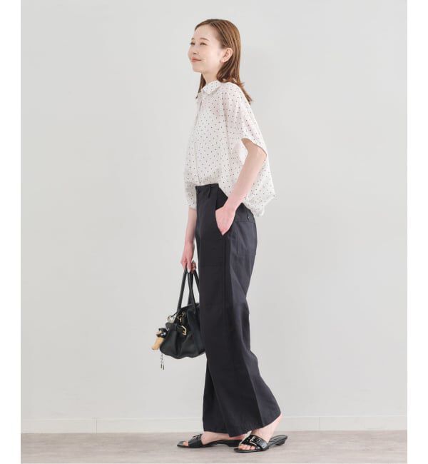 U by SPICK&SPAN「《WEB限定 / 追加予約》衿つきドットブラウス」|シャツ・ブラウス|