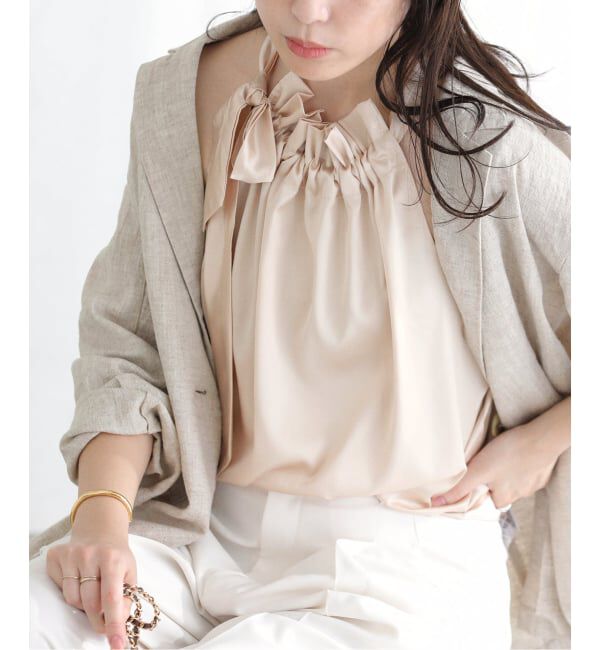  「【洗える】CHOKLATE PARIS /チョコレートパリ ホルターネックトップス」|シャツ・ブラウス|