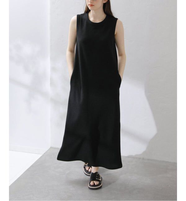  「【洗える】Munich/ミューニック リネンライクダブルフェイスワンピース」|ワンピース|