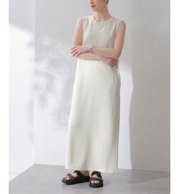  「【洗える】Munich/ミューニック リネンライクダブルフェイスワンピース」|ワンピース|