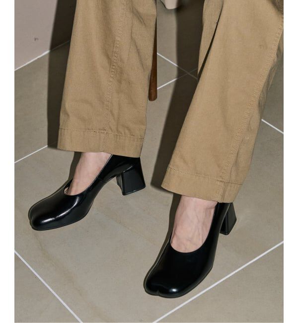 GRISE「GRISE6.5cmレザーCURVYパンプス」|パンプス|ブラック