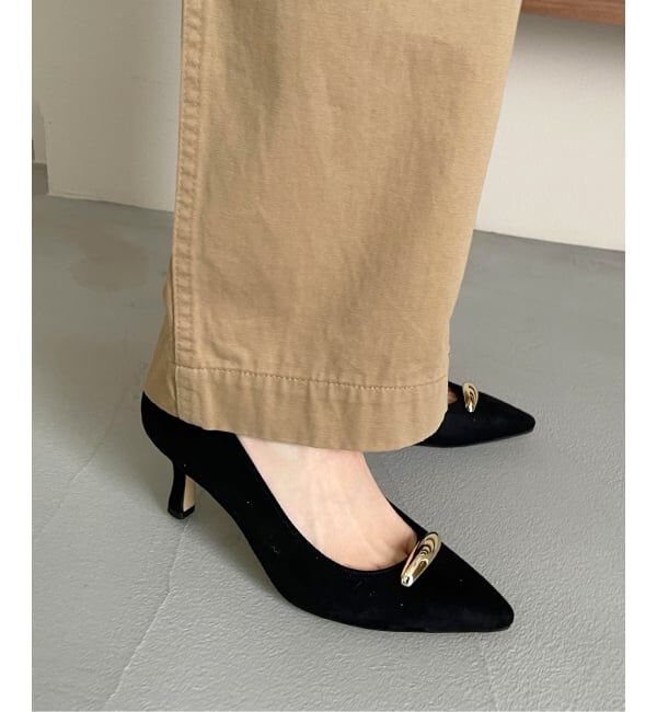  「6.5cmポインテッドメタルモチーフパンプス」|パンプス|