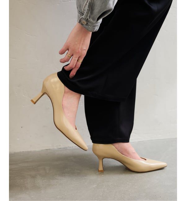  「《追加》7cmポインテッドニュアンスカットパンプス」|パンプス|