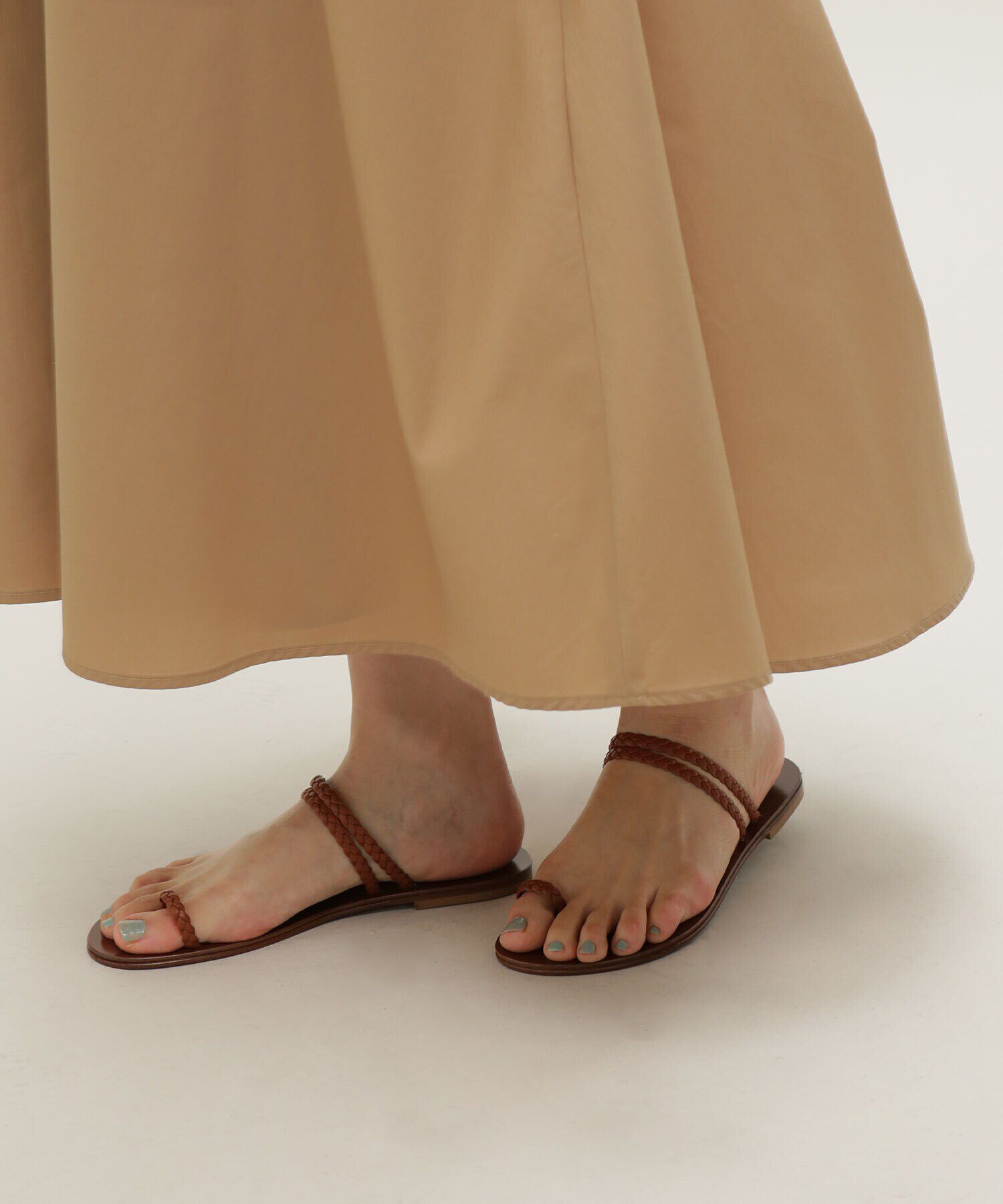 nano･universe「CORSO ROMA 9/メッシュフラットサンダル」|サンダル|