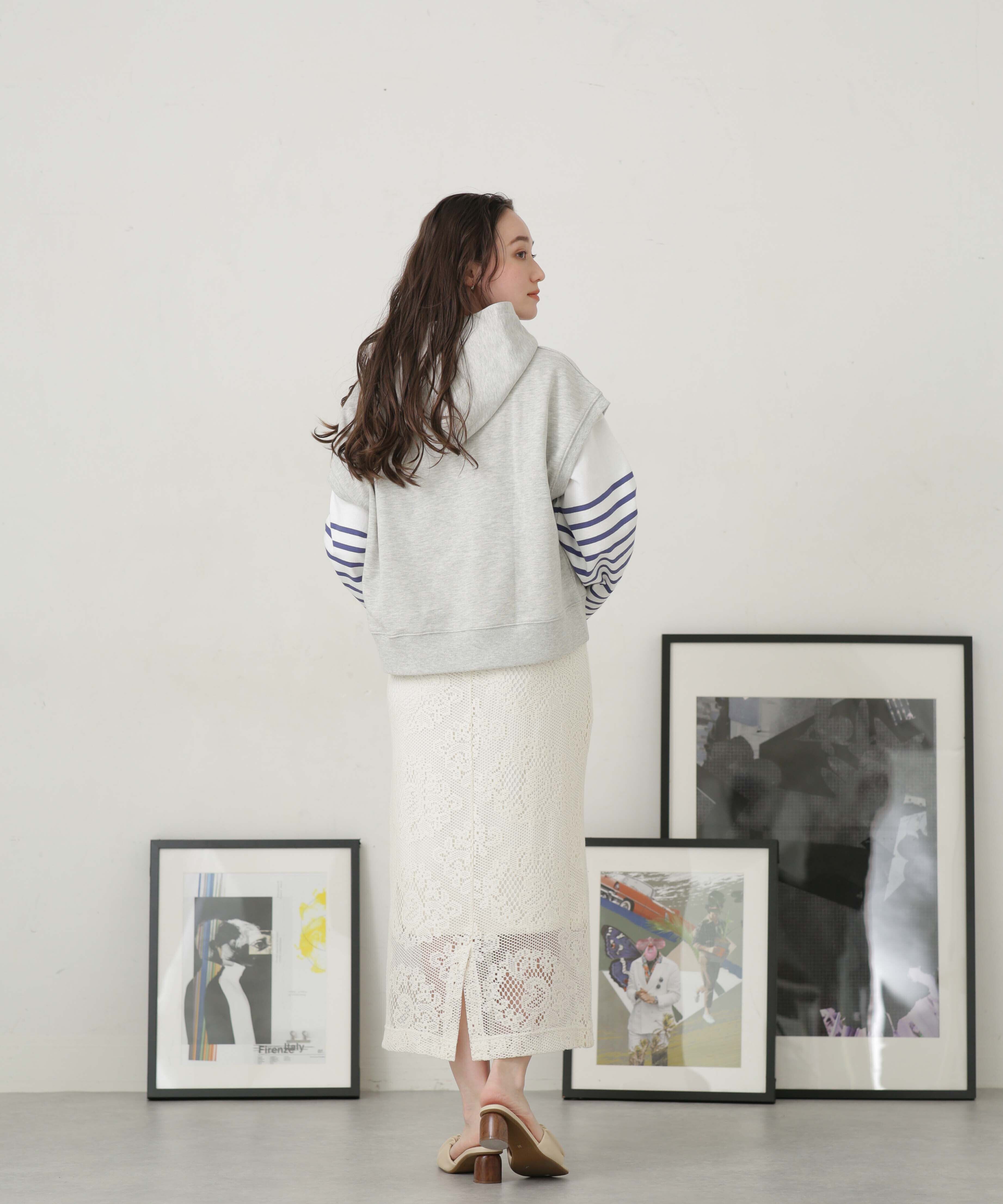 nano･universe「LB.04/レースタイトスカート」|スカート|