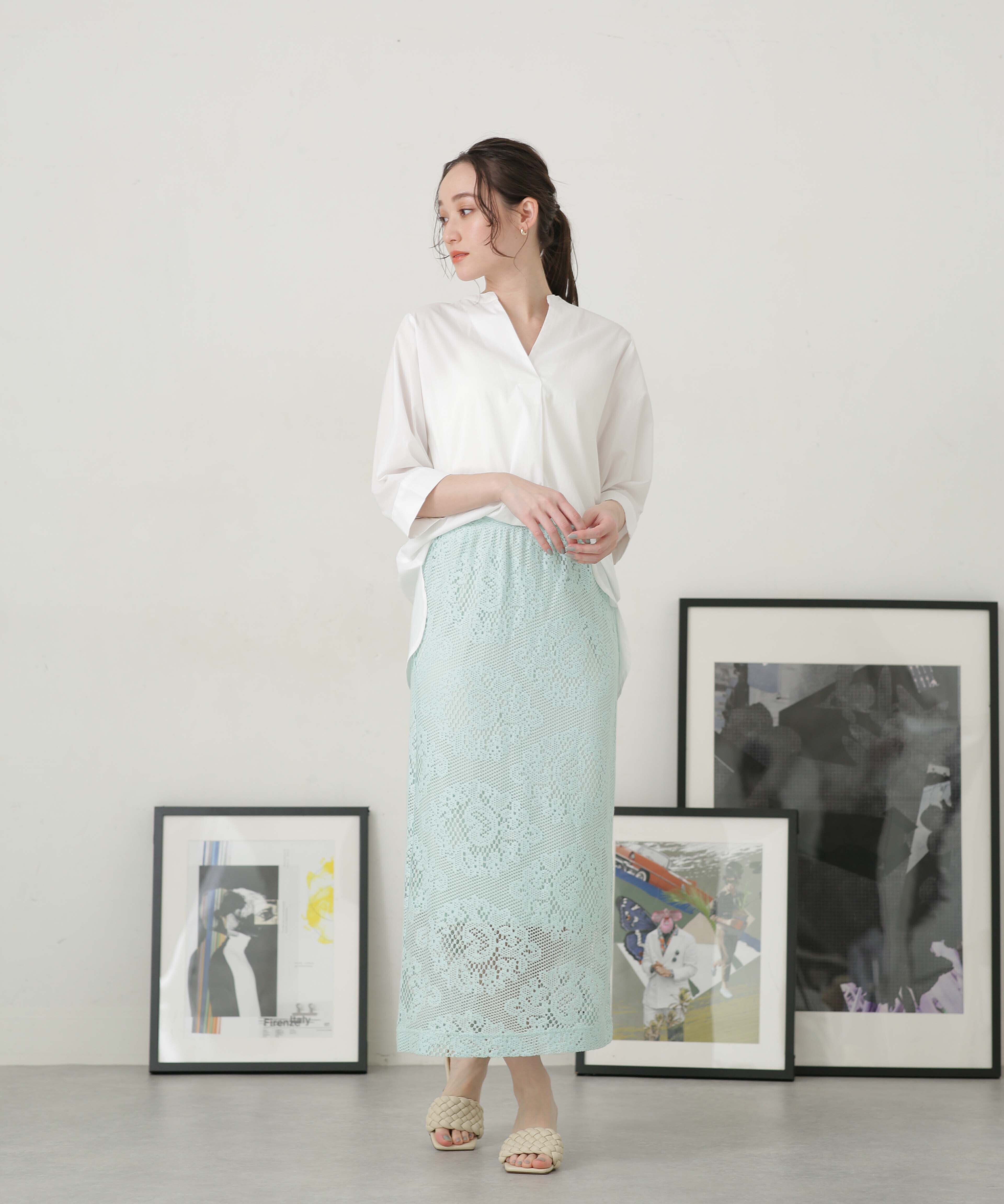 nano･universe「LB.04/レースタイトスカート」|スカート|