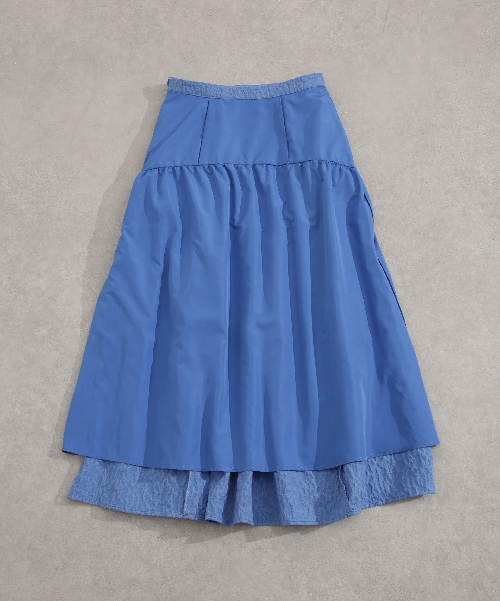 nano･universe「ふくれジャガードボリュームギャザースカート」|スカート|